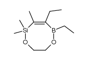4,5-Diethyl-2,2,3-trimethyl-1,6-dioxa-2-sila-5-bora-3-cycloocten结构式