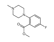 Methyl 5-Fluoro-2-(4-Methylpiperazino)benzoate structure