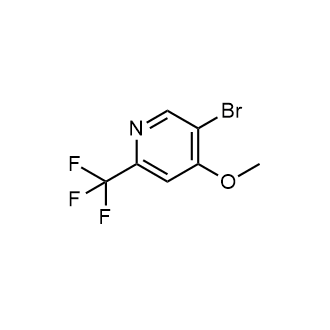 5-bromo-4-methoxy-2-(trifluoromethyl)pyridine Structure