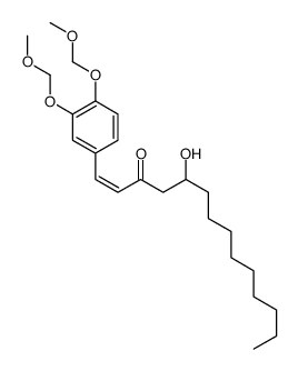 1-[3,4-bis(methoxymethoxy)phenyl]-5-hydroxytetradec-1-en-3-one Structure