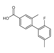 4-(2-fluoro-5-methylphenyl)-3-methylbenzoic acid结构式