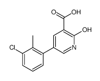 5-(3-chloro-2-methylphenyl)-2-oxo-1H-pyridine-3-carboxylic acid结构式