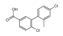 4-chloro-3-(4-chloro-2-methylphenyl)benzoic acid Structure