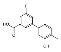 3-fluoro-5-(3-hydroxy-4-methylphenyl)benzoic acid结构式