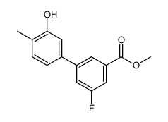 methyl 3-fluoro-5-(3-hydroxy-4-methylphenyl)benzoate结构式