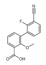 3-(3-cyano-2-fluorophenyl)-2-methoxybenzoic acid结构式