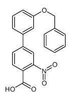 2-nitro-4-(3-phenylmethoxyphenyl)benzoic acid Structure