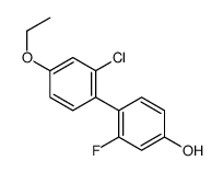 4-(2-chloro-4-ethoxyphenyl)-3-fluorophenol结构式