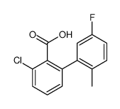 2-chloro-6-(5-fluoro-2-methylphenyl)benzoic acid结构式