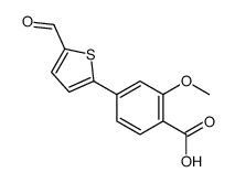 4-(5-formylthiophen-2-yl)-2-methoxybenzoic acid Structure