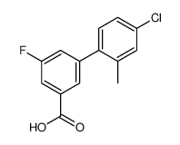 3-(4-chloro-2-methylphenyl)-5-fluorobenzoic acid结构式