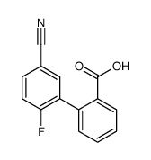 2-(5-cyano-2-fluorophenyl)benzoic acid结构式