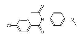 N-(p-Chlorobenzoyl)-N-acetyl-p-anisidine Structure