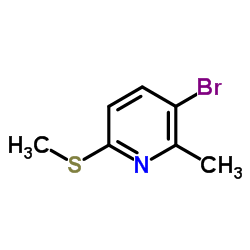 3-bromo-2-Methyl-6-(Methylthio)pyridine structure