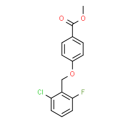 METHYL 4-[(2-CHLORO-6-FLUOROBENZYL)OXY]BENZENECARBOXYLATE结构式