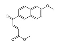 methyl 4-(6-methoxynaphthalen-2-yl)-4-oxo-2-butenoic acid ester结构式