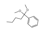 (1,1-dimethoxypentyl)benzene结构式