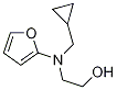 2-(Cyclopropyl-furan-2-ylMethyl-aMino)-ethanol结构式