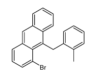 1-bromo-9-[(2-methylphenyl)methyl]anthracene Structure