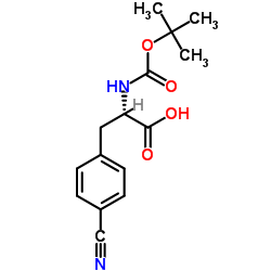 Boc-Phe(4-CN)-OH structure