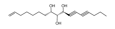 (8S,9R,10S)-heptadeca-1-ene-11,13-diyne-8,9,10-triol结构式