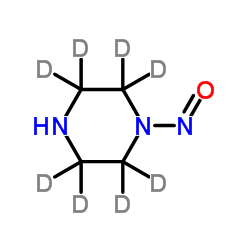 1-Nitroso(2,2,3,3,5,5,6,6-2H8)piperazine structure