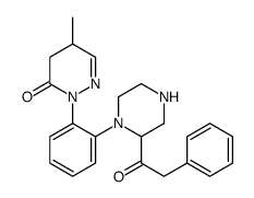 6-(phenylacetylpiperazinyl)phenyl-5-methyl-4,5-dihydro-3(2H)-pyridazinone结构式