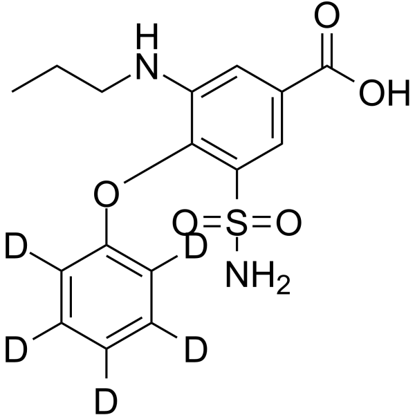 N-Desbutyl-N-propyl bumetanide-d5结构式