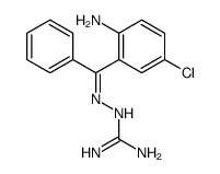 2-[(Z)-[(2-amino-5-chlorophenyl)-phenylmethylidene]amino]guanidine Structure