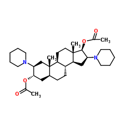 (2b,3a,16b,17b)-2,16-双(哌啶基)-3,17-二乙酰氧基-5-雄甾烷图片