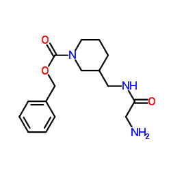 Benzyl 3-[(glycylamino)methyl]-1-piperidinecarboxylate Structure