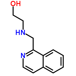 2-[(1-Isoquinolinylmethyl)amino]ethanol Structure