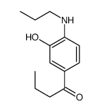 1-[3-hydroxy-4-(propylamino)phenyl]butan-1-one Structure