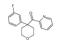 [4-(3-fluorophenyl)oxan-4-yl]-pyridin-2-ylmethanone结构式