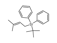 1-tert-Butyl(diphenyl)silyl-3-methylbut-2-ene Structure