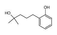 5-(2-hydroxyphenyl)-2-methyl-2-hydroxypentane结构式