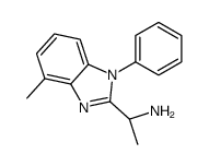 (1S)-1-(4-methyl-1-phenylbenzimidazol-2-yl)ethanamine Structure