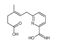 6-(6-carbamoylpyridin-2-yl)-4-methylhex-4-enoic acid结构式