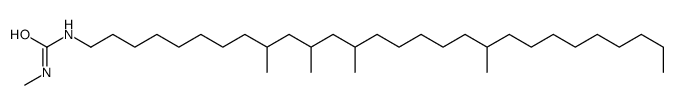 1-methyl-3-(9,11,13,19-tetramethyloctacosyl)urea结构式