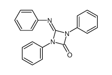 2-(Phenylimino)-1,3-diphenyl-1,3-diazetidin-4-one结构式