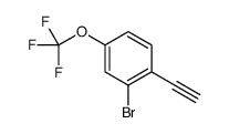 2-Bromo-1-ethynyl-4-(trifluoromethoxy)benzene Structure