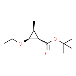 Cyclopropanecarboxylic acid, 2-ethoxy-3-methyl-, 1,1-dimethylethyl ester, (1alpha,2ba,3ba)- (9CI)结构式