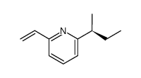 (+)-(S)-2-(1-methylpropyl)-6-vinylpyridine结构式