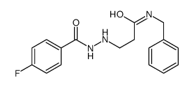 N-benzyl-3-[2-(4-fluorobenzoyl)hydrazinyl]propanamide Structure