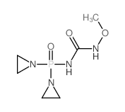 Urea,N-[bis(1-aziridinyl)phosphinyl]-N'-methoxy- Structure