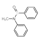 Benzenesulfinamide,N-methyl-N-phenyl- structure