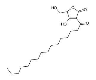 (2R)-4-hexadecanoyl-3-hydroxy-2-(hydroxymethyl)-2H-furan-5-one Structure