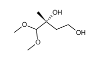 (2R)-4,4-dimethoxy-3-methyl-1,3-butanediol结构式