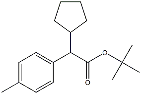 tert-butyl 2-cyclopentyl-2-(p-tolyl)acetate结构式