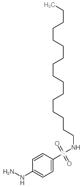 Benzenesulfonamide,N-hexadecyl-4-hydrazinyl- Structure